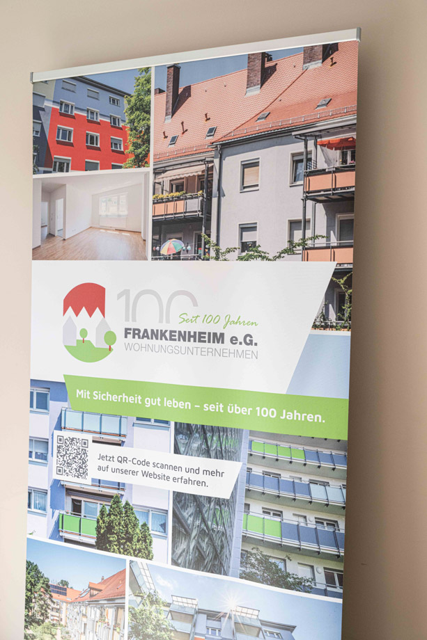 Roll-Up der Frankenheim e.G. - Beispiel für unsere Print-Werbeartikel
